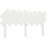 vidaXL Hoofdbord 159,5x3x80,5 cm massief grenenhout wit