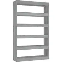 vidaXL Boekenkast/kamerscherm 100x30x166 cm grijs sonoma eikenkleurig