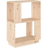 vidaXL Boekenkast/kamerscherm 51x25x70 cm massief grenenhout