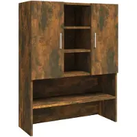 vidaXL Wastrommelkast, gerookt eikenhout, 70,5 x 25,5 x 90 cm