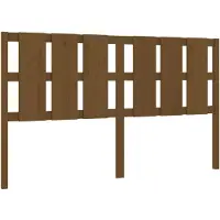 vidaXL Hoofdbord 165,5x4x100 cm massief grenenhout honingbruin