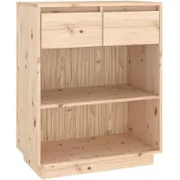 vidaXL Wandkast 60x34x75 cm massief grenenhout