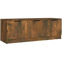 vidaXL Tv-meubel 102x35x36,5 cm bewerkt hout gerookt eikenkleurig