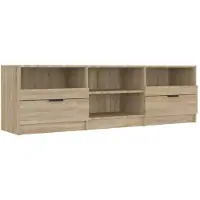 vidaXL Tv-meubel 150x33,5x45 cm bewerkt hout sonoma eikenkleurig