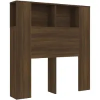 vidaXL Hoofdbordkast 100x18,5x102,5 cm bruin eikenkleur