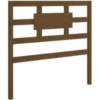 vidaXL Hoofdbord 80,5x4x100 cm massief grenenhout honingbruin