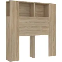 vidaXL Hoofdbordkast 100x18,5x102,5 cm sonoma eikenkleurig