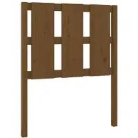 vidaXL Hoofdbord 80,5x4x100 cm massief grenenhout honingbruin