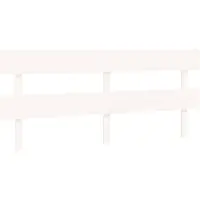 vidaXL Hoofdbord 204x3x81 cm massief grenenhout wit