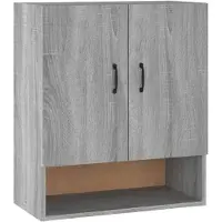vidaXL Wandkast 60x31x70 cm bewerkt hout grijs sonoma eikenkleurig
