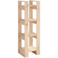 vidaXL Boekenkast / kamerscherm 41x35x125 cm massief grenenhout
