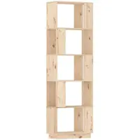 vidaXL Boekenkast/kamerscherm 51x25x163,5 cm massief grenenhout