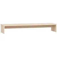 vidaXL Monitorstandaard 100x27x15 cm massief grenenhout