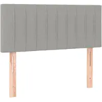 vidaXL Hoofdbord 90x5x78/88 cm stof lichtgrijs