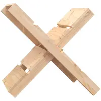 vidaXL Houtblokhouder 47x39,5x48 cm massief grenenhout