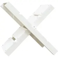 vidaXL Houtblokhouder 47x39,5x48 cm massief grenenhout wit