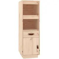vidaXL Hoge kast 34x40x108,5 cm massief grenenhout