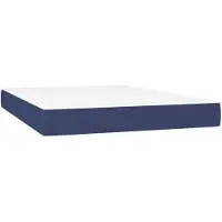 vidaXL Pocketveringmatras 140x200x20 cm stof blauw