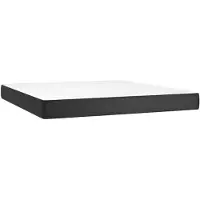 vidaXL Pocketveringmatras medium 160x200x20 cm kunstleer zwart