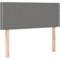 vidaXL Hoofdbord 100x5x78/88 cm stof donkergrijs