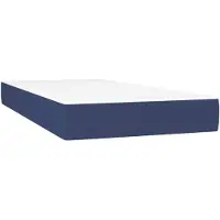 vidaXL Pocketveringmatras medium 100x200x20 cm stof blauw