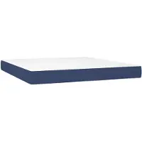 vidaXL Pocketveringmatras medium 160x200x20 cm stof blauw