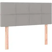 vidaXL Hoofdbord 80x5x78/88 cm stof lichtgrijs