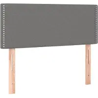 vidaXL Hoofdbord 90x5x78/88 cm stof donkergrijs