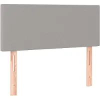 vidaXL Hoofdbord 100 x 5 x 78/88 cm stof lichtgrijs