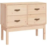 vidaXL Wandkast 90x40x78 cm massief grenenhout