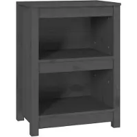 vidaXL Boekenkast 50x35x68 cm massief grenenhout grijs