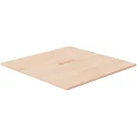 vidaXL Tafelblad vierkant 70x70x1,5 cm onbehandeld massief eikenhout