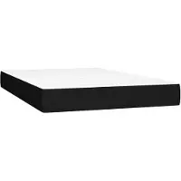 vidaXL Pocketveringmatras medium 120x200x20 cm stof zwart