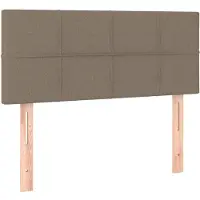 vidaXL Hoofdbord 90x5x78/88 cm stof taupe