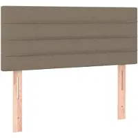 vidaXL Hoofdbord 100x5x78/88 cm stof taupe