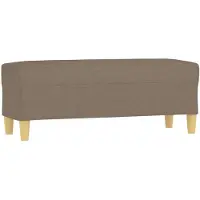 vidaXL Bankje 100x35x41 cm stof taupe