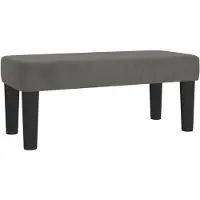 vidaXL Bankje 70x30x30 cm fluweel donkergrijs