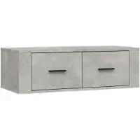 vidaXL Tv-hangmeubel 80x36x25 cm bewerkt hout betongrijs