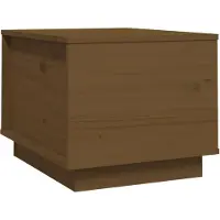 vidaXL Salontafel 40x50x35 cm massief grenenhout honingbruin