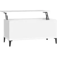 vidaXL Salontafel 90x44,5x45 cm bewerkt hout wit