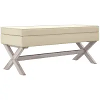 vidaXL Opbergkruk 110x45x49 cm linnen