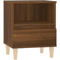 vidaXL Nachtkastje 40x35x50 cm bruin eikenkleur