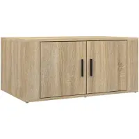 vidaXL Salontafel 80x50x36 cm bewerkt hout sonoma eikenkleurig