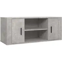 vidaXL Tv-meubel 100x35x40 cm bewerkt hout betongrijs