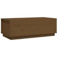 vidaXL Salontafel 100x50x35 cm massief grenenhout honingbruin
