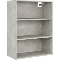 vidaXL Hangkast 69,5x32,5x90 cm betongrijs
