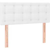 vidaXL Hoofdbord 90x5x78/88 cm kunstleer wit
