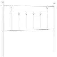 vidaXL Vervangend hoofdbord 107 cm metaal wit