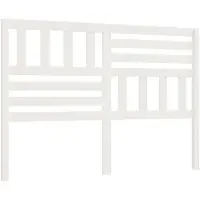 vidaXL Hoofdbord 126x4x100 cm massief grenenhout wit