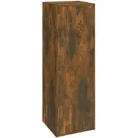 vidaXL TV-kast, gerookt eikenfineer, 30,5 x 30 x 90 cm, houtvezelplaat